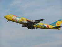 JA8957 @ RJCC - Bright 747 departing New Chitose Airport - by John J. Boling