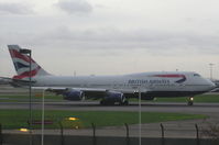 UNKNOWN @ EGLL - British Airways 747-400 on take off roll runway 27R at Heathrow - by John J. Boling