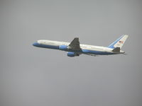 98-0001 @ KSEA - USAF SAM B-757 departing Seatac Airport - by John J. Boling