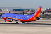N612SW @ LAS - Southwest Airlines N612SW (FLT SWA1649) from Bob Hope (KBUR) touching down on RWY 25L. - by Dean Heald