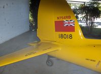 N754RB @ SZP - 1952 DeHavilland DHC-1 CHIPMUNK, Gipsy Major 8 145 Hp, stencilled handling warnings - by Doug Robertson