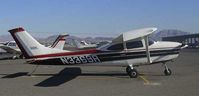 N3369R @ VGT - 1967 Cessna 182L at North Las Vegas - by Bob Floodeen