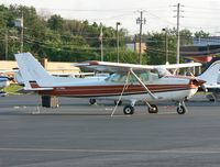 N738SW @ CDW - A 1977 Cessna Skyhawk II joins stablemates at Caldwell Airport. - by Daniel L. Berek