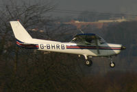 G-BHRB @ EGCB - Landing at Barton after another flying lesson - by oly720man