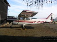 G-BEWR @ EGSP - Cessna 172 at Sibson - by Simon Palmer