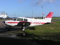 G-FOXA @ EGBG - PA28 Cadet of local flying club at Leicester - by Simon Palmer