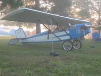 N18235 - NX18235 in the morning mist at the 2006 Pietenpol fly-in at Brodhead, WI - by Bill Church
