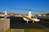 N8325F @ SZP - Prime Helicopter & AS 1995 Robinson R44 ready for lift off @ Santa Paula Airport, CA - by Steve Nation