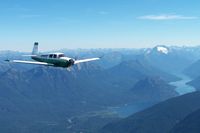 N5968Q @ S43 - Mooney M20 C, over North Cascade mountains, Washington state. 2006 - by Jim Ungar, June 2006