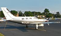 N17LH @ CDW - Nice, sleek Malibu Meridian basks in the evening summer sun at Caldwell Airport. - by Daniel L. Berek