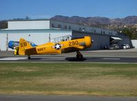 N89014 @ SZP - 1943 North American SNJ-5, P&W R-1340 600 Hp takeoff roll Rwy 04 - by Doug Robertson