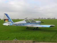 G-CEAM @ EGBK - EV97 at Sywell in new markings - by Simon Palmer