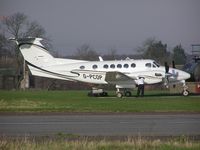 G-PCOP @ EGSF - Beech 200 Super King Air at Conington - by Simon Palmer