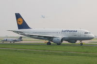 D-AILP @ EGCC - Lufthansa - Taxiing - by David Burrell
