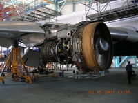 PP-VQX @ SBGL - GE CF-6 Engine on MD-11, VEM Hangar, Rio de Janeiro - by John J. Boling