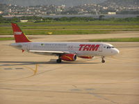 PR-MAR @ SBGL - TAM A320 taxi at Rio - by John J. Boling