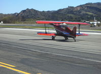 N177PS @ SZP - 2000 Aviat PITTS S-2C, Lycoming AEIO-540, S-turns taxi - by Doug Robertson