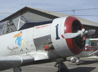 N3169G @ SZP - 1945 North American AT-6F TEXAN, P&W R-1340 550 Hp, 'Daring Diane' - by Doug Robertson