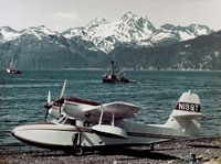 N199T - sitting on shore in Alaska - by unknown