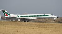 I-EXMB @ LOWW - Alitalia Express Embraer 145LR  touch down of RWY11 - by Dieter Klammer