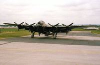 PA474 @ EGCD - Avro Lancaster - Woodford Air Show 1989 (Scanned) - by David Burrell