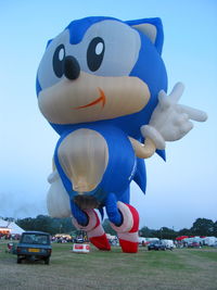 G-SEGA - Sonic the Hedgehog, Woodcote Steam Rally, UK, yours truly on the burner - by Pete Hughes