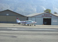 N700RE @ SZP - 1989 Beech B36TC TURBO BONANZA, Continental TSIO-520-UB 300 Hp, wing vortex generators std., 108 gals. fuel, 102 usable - by Doug Robertson