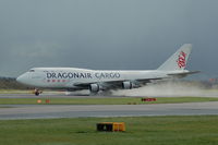 B-KAB @ EGCC - Dragonair Cargo - Aborting Take off - by David Burrell