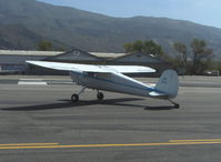 N1611V @ SZP - 1947 Cessna 120, Continental C85 85 Hp, taxi turn to Rwy 22 - by Doug Robertson