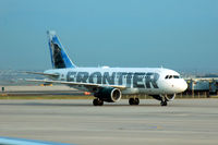 N901FR @ DEN - Frontier Airlines taxi to gate at DIA - by John Little