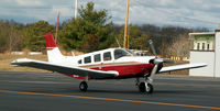 N8303C @ WST - Cherokee Six Taxiing to the Loading Area - NE Airlines - by Stephen Amiaga