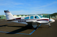 N18448 @ DVO - 1977 Beech 95-B55 visiting from Oregon @ Gnoss Field (Novato), CA - by Steve Nation