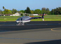 N117HK @ SAC - Settan Corp. 1997 Bell 206B en route Santa Barbara, CA @ Sacramento Executive Airport, CA - by Steve Nation