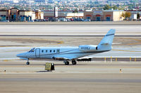N1125J @ LAS - Taxi to active at McCarran - by John Little