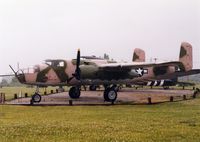 44-86843 @ GUS - TB-25N in the rain at Grissom AFB Museum.  Flew in the movie Catch-22