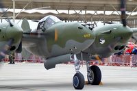 N17630 @ KLSV - Lewis Aeronautical - San Antonio, Texas / 1941 Lockheed P38-J Lightning 'Glacier Gal' - Aviation Nation 2006 - by Brad Campbell
