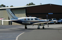 N5333N @ PAO - Meridian (titles) 2004 Piper PA-46-500TP taxying @ Palo Alto, CA - by Steve Nation