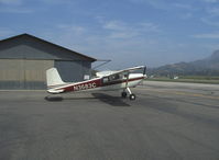 N3683C @ SZP - 1954 Cessna 180, Continental O-470 225 Hp, taxi to Rwy 22 - by Doug Robertson