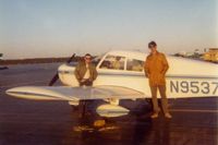 N95371 @ FBG - No longer registered.  One of my early flights, with a 6-month old license, taking these 2 friends flying.  Notice the ramp; our battalion built that from M8A1.