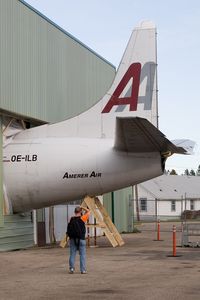 OE-ILB @ YQF - Amerer Air L-188 - by Andy Graf-VAP