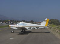 N5784U @ SZP - 1970 Piper PA-28-140C CHEROKEE, Lycoming O-320-E2A 150 Hp - by Doug Robertson