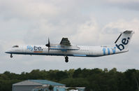 G-JEDK @ EGHH - Bombardier Inc DHC-8-402 - by Les Rickman