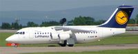 D-AVRP @ EGCC - Lufthansa avro - by mike bickley