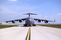 96-0001 @ CID - C-17A on taxiway D by Rockwell-Collins - by Glenn E. Chatfield