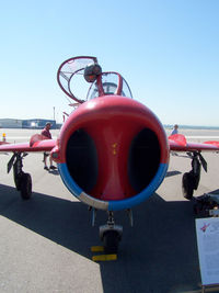 N905DM @ KBJC - Chinese Mig 17 (in Russian Red Falcons Colors) - by Bluedharma