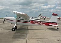 N1586C @ HDO - 1953 Cessna 180, c/n 30286, The EAA Texas Fly-In. One Eighty on vertical stablizer - by Timothy Aanerud