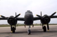 N5548N @ CID - B-25H at the Piedmont-Hawthorne FBO - by Glenn E. Chatfield