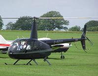 G-BZXY @ EGBK - Robinson R44 visiting Sywell - by Simon Palmer