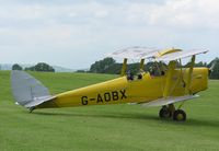 G-AOBX @ EGWN - Tiger Moth at RAF Halton - by Simon Palmer