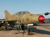 24 06 - Mikoyan-Gurevich MiG-21US/Preserved at Peenemunde - by Ian Woodcock